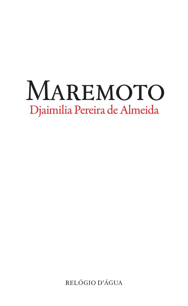 Maremoto, Djaimilia Pereira de Almeida (Relógio D’Água)