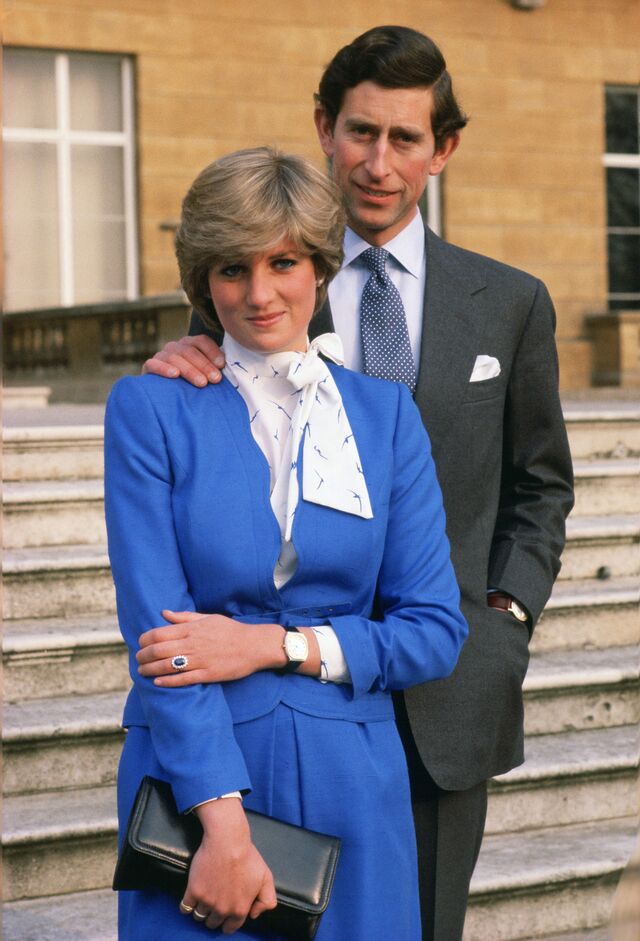 Princesa Diana e o seu marido príncipe Charles.