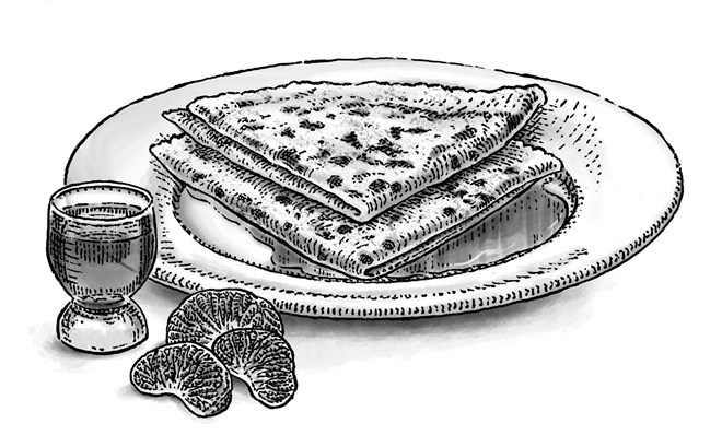 Ilustração dos Crepes Suzette do livro ‘Coisas que eu Sei’, feita por João Pedro Cochofel