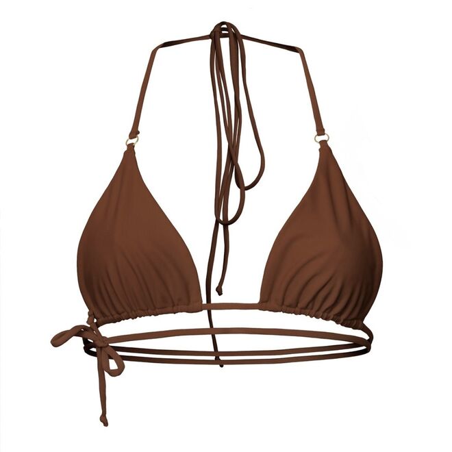 Tendência: Lace up. Top de biquini, € 70,95, Away That Day. 