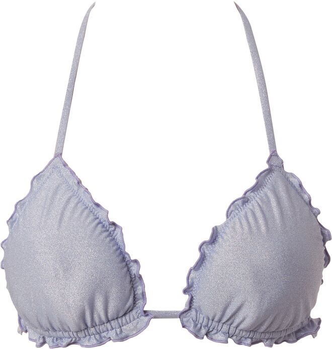 Tendência: Brilhos. Top de biquini, € 20, Calzedonia.