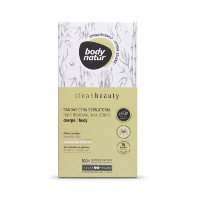 Cera depilatória vegan para rosto e corpo, Body Natur