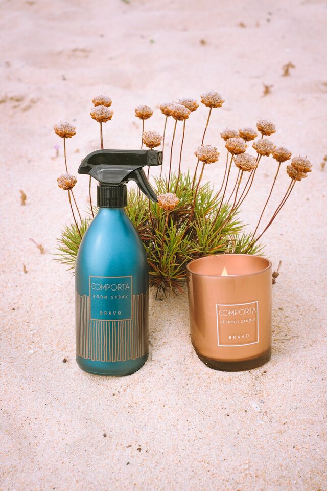 Vela e perfume Bravo para a casa, Comporta Perfumes.