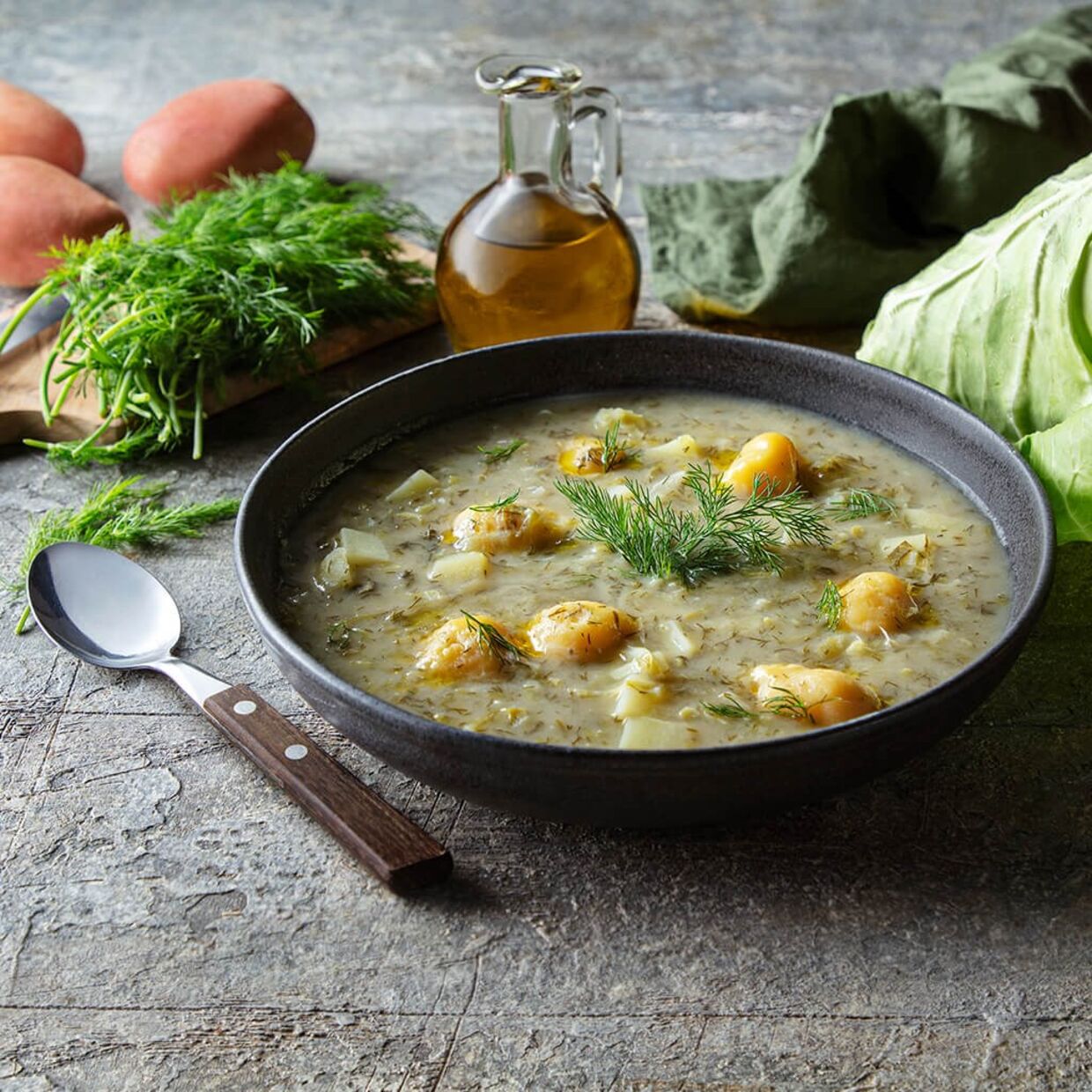 Sopa de Funcho, típica nos Açores.