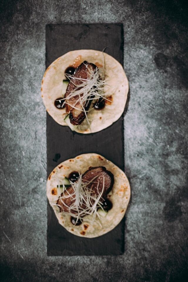Os tacos.