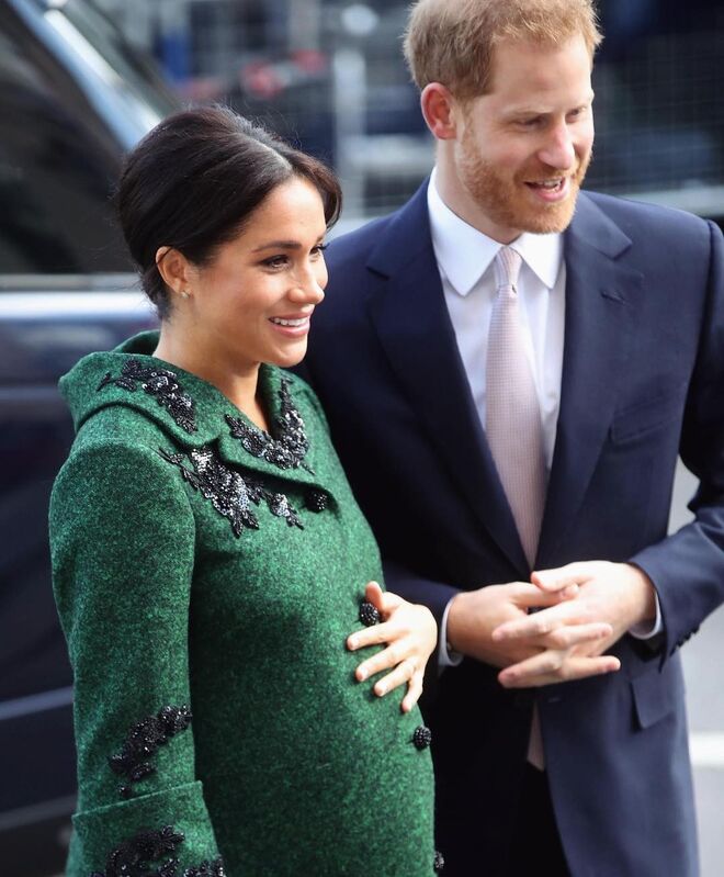 Meghan Markle e Príncipe Harry no evento Commonwealth Day Youth.