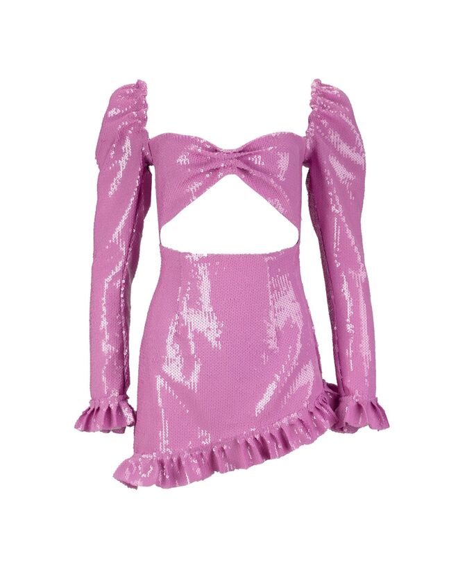 Vestido em crepe bordado a lantejoulas, €299, Gonçalo Peixoto