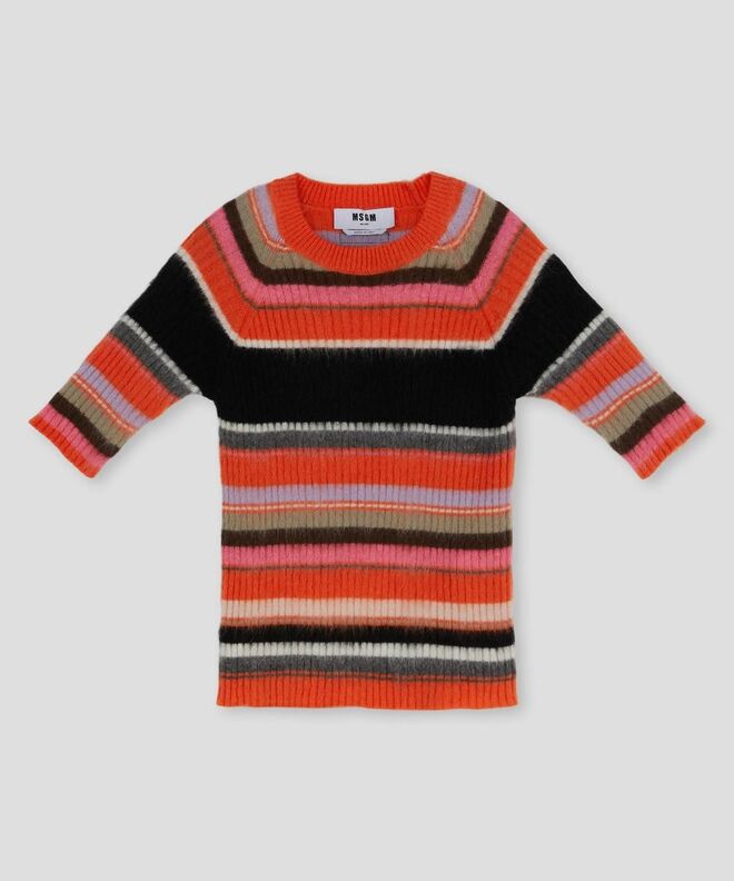 Camisola em lã mohair, € 320, MSG.