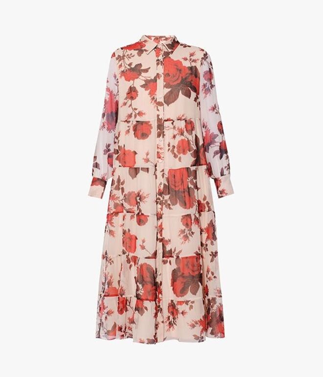 Vestido em voile de seda, €1820, Erdem.