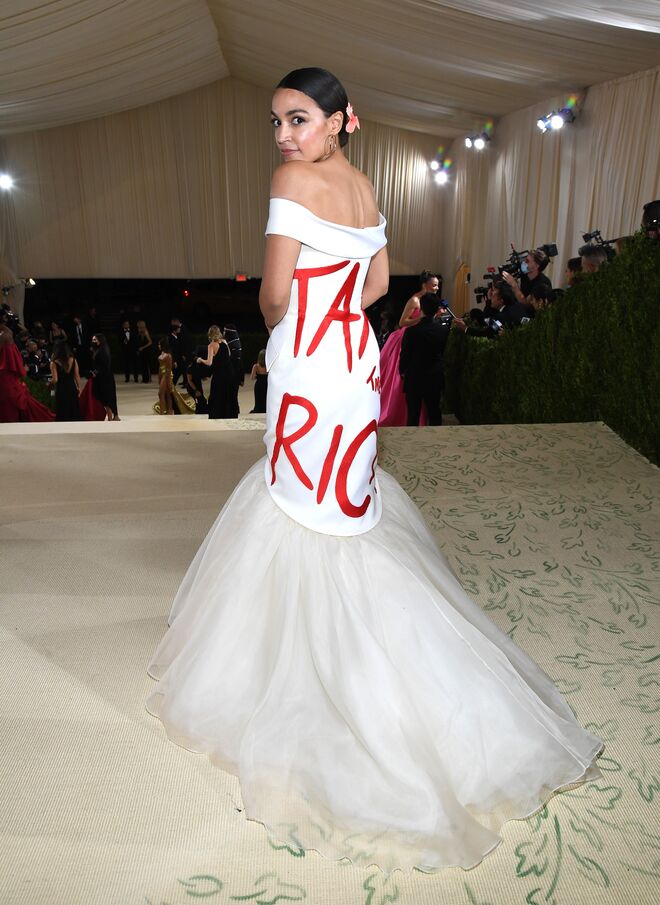 Alexandria Ocasio-Cortez em Brother Vellies.