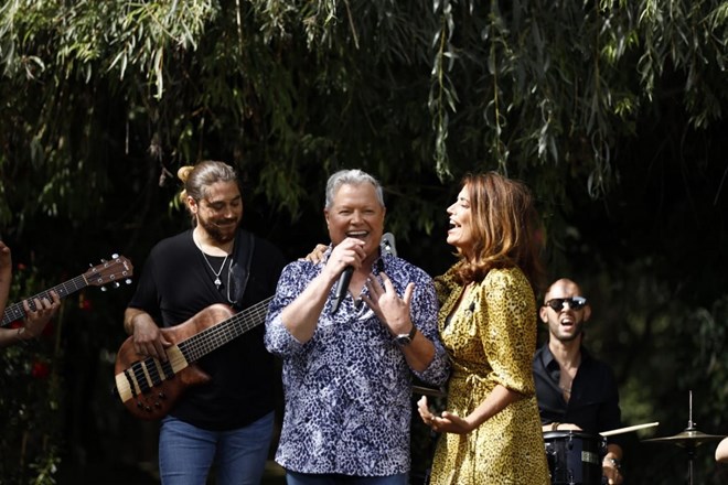 Marco António Coelho, Marco Paulo e Bárbara Guimarães durante o programa da SIC 'Alô Marco Paulo'.