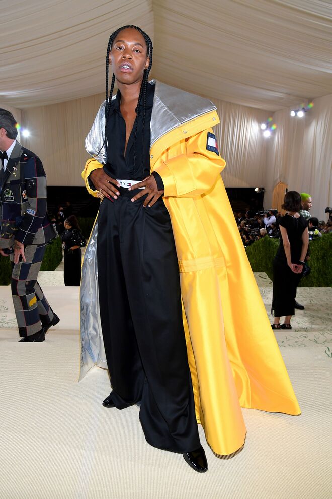 Jeremy O. Harris em Tommy Hilfiger.