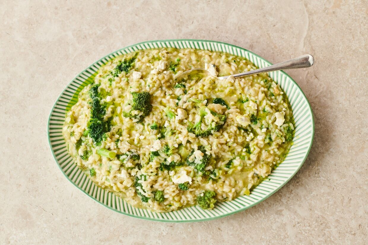 Risotto de Bróculos Cremoso.