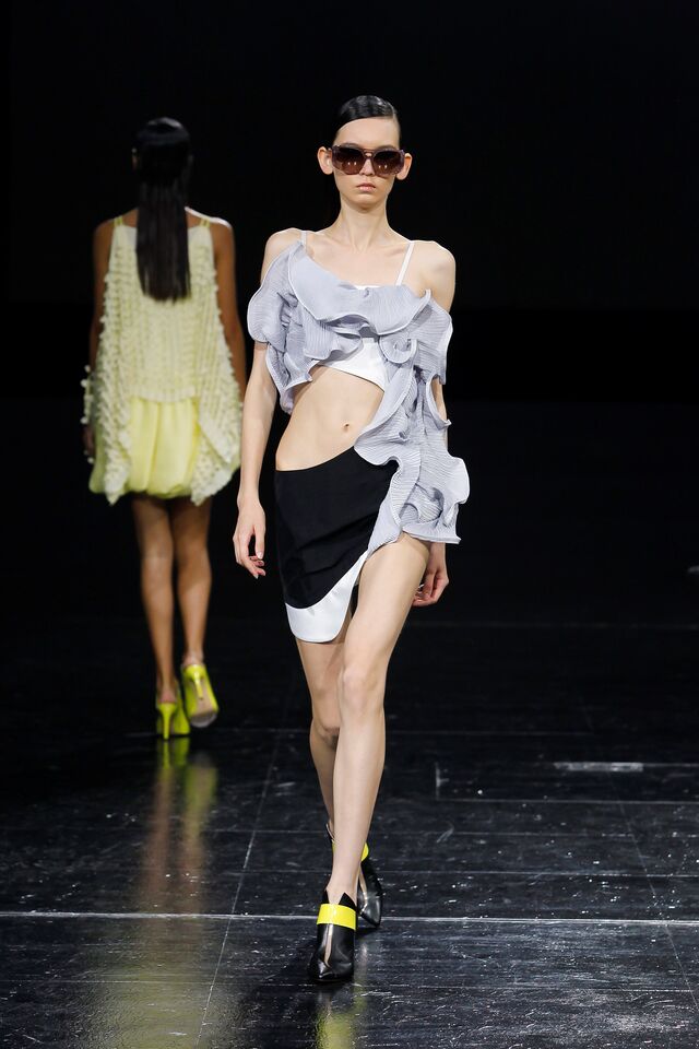 Desfile de Luís Buchinho, ModaLisboa 2021.