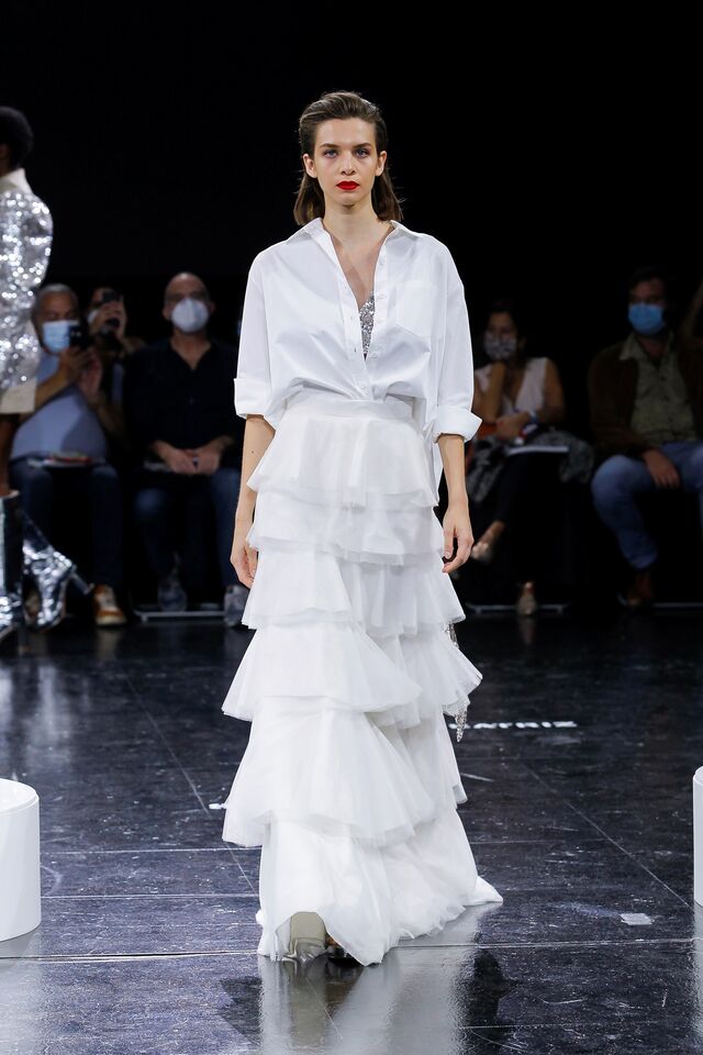 Desfile de Nuno Baltazar, ModaLisboa 2021.