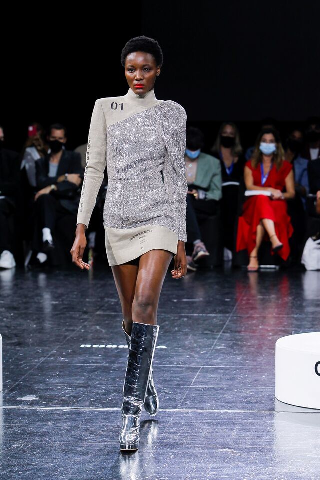 Desfile de Nuno Baltazar, ModaLisboa 2021.