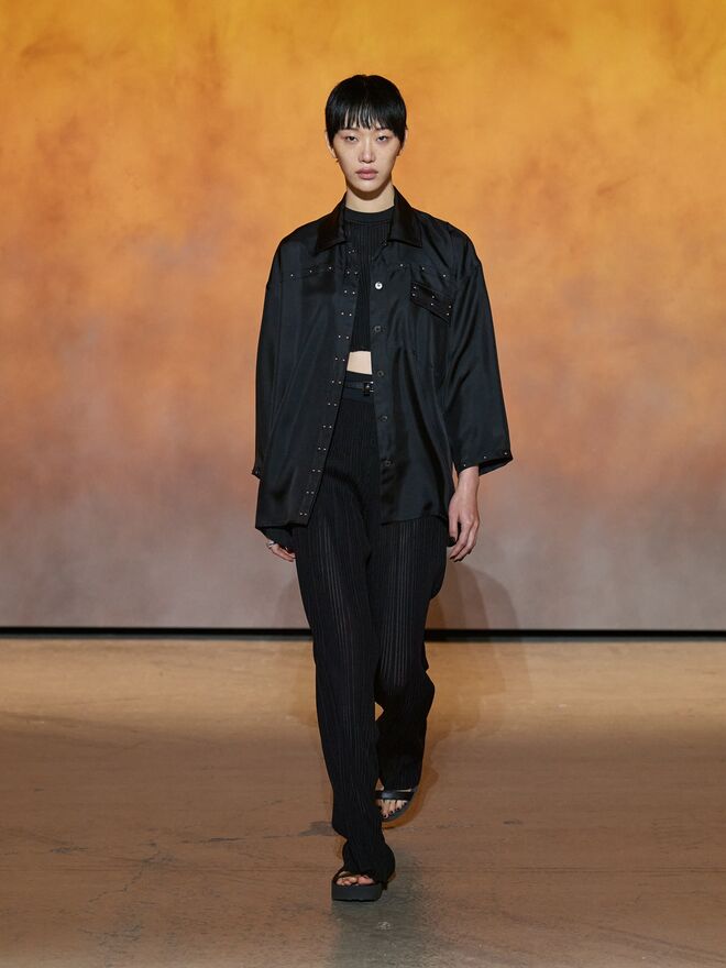 Desfile Primavera/Verão 2022 da Hermès.