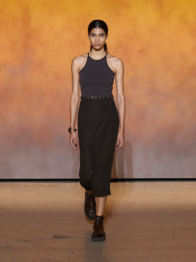 Desfile Primavera/Verão 2022 da Hermès.