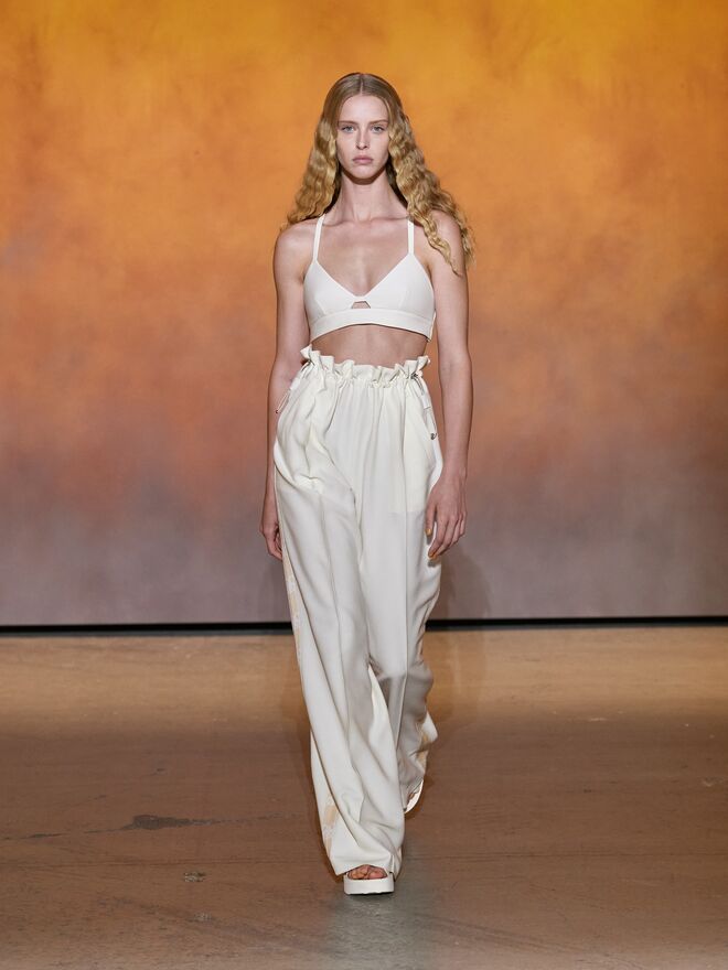 Desfile Primavera/Verão 2022 da Hermès.