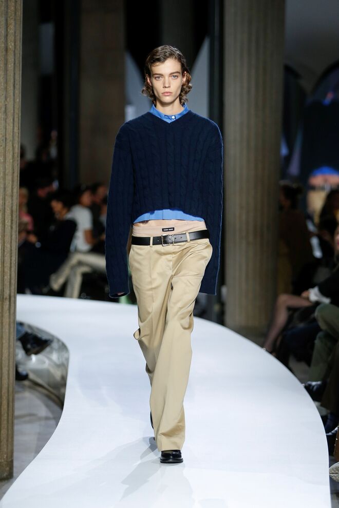 Coleção primavera/verão 2022 da Miu Miu. 