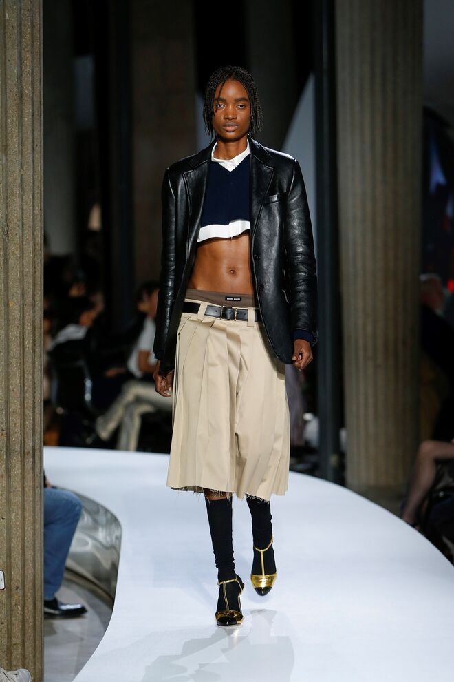 Coleção primavera/verão 2022 da Miu Miu. 