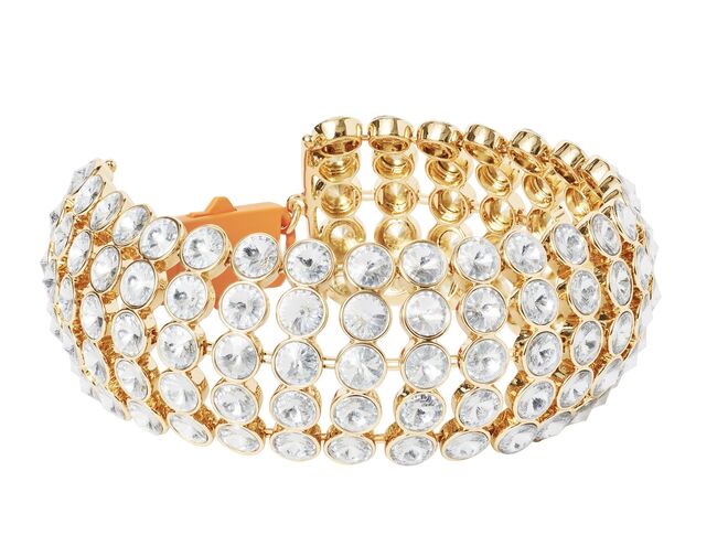 Choker em metal com cristais, €49,99, H&M Studio. 