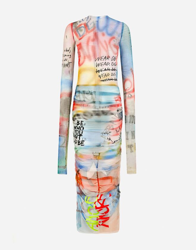 Vestido em malha de tule, €1950, Dolce & Gabbana