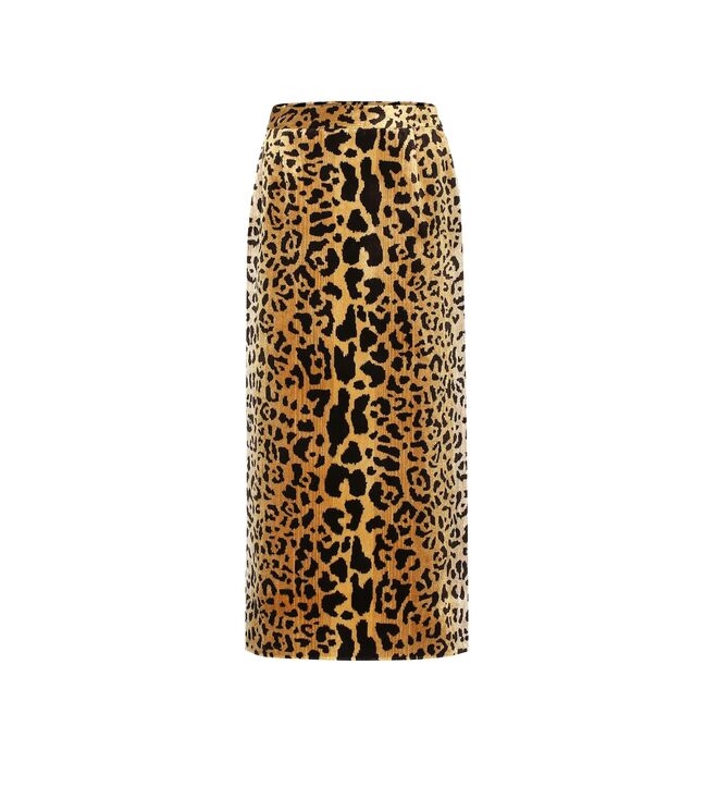 Saia em veludo, €1.250, Miu Miu em Mytheresa.com