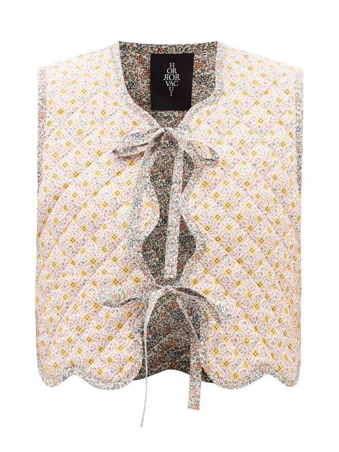 Colete Pauline Parrere em algodão, €384, Horror Va-cui Studio em Matchesfashion.com