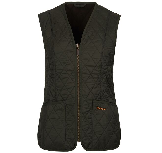 Colete em nylon e algodão, €114, Barbour