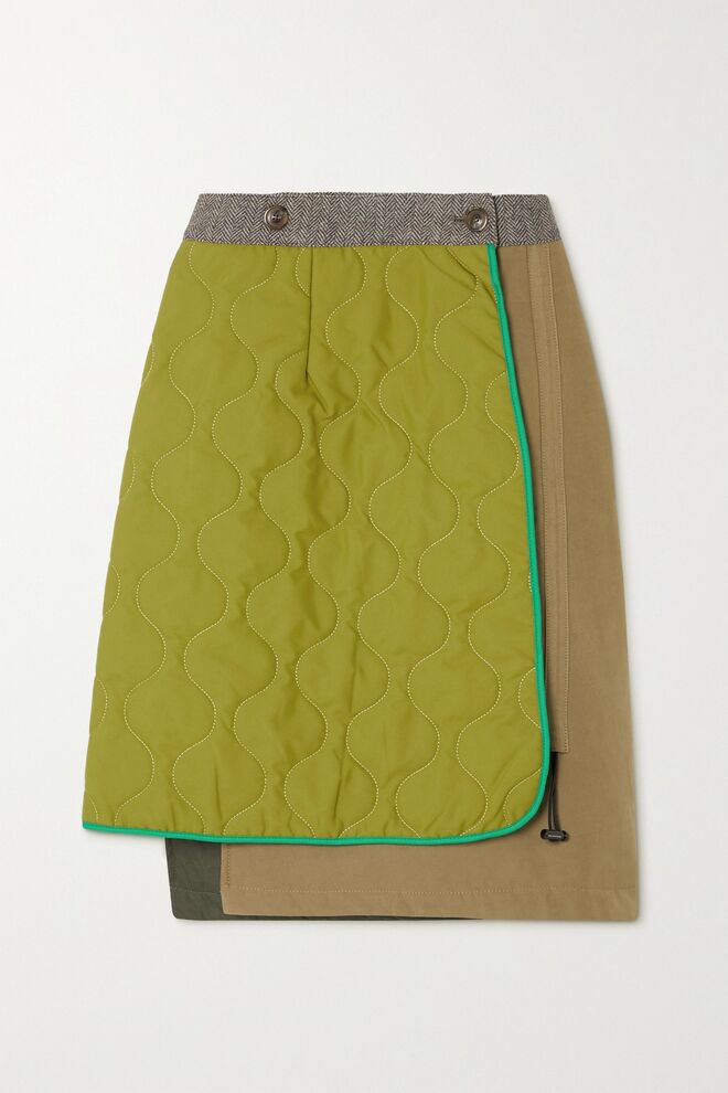 Saia em lã e algodão, €385,37, Andersson Bell em Netaporter.com