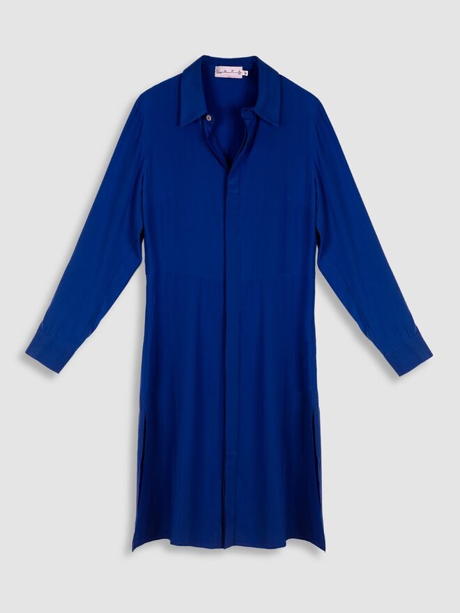 Vestido em crepe da china, €210, Mapa na House of Curated