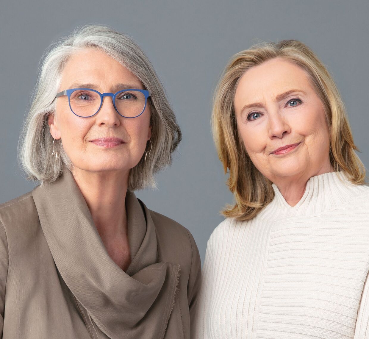 Escritora Louise Penny e Hillary Clinton