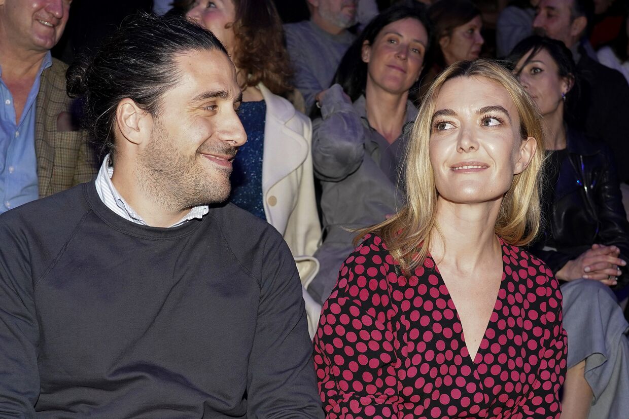Marta Ortega e Carlos Torretta attend na Mercedes Benz Fashion Week em Madrid, 2019