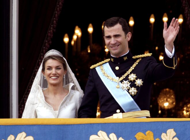 Felipe de Espanha e princesa Letizia, 2004
