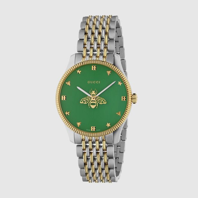 Relógio G-Timeless em aço e ouro amarelo, €1250