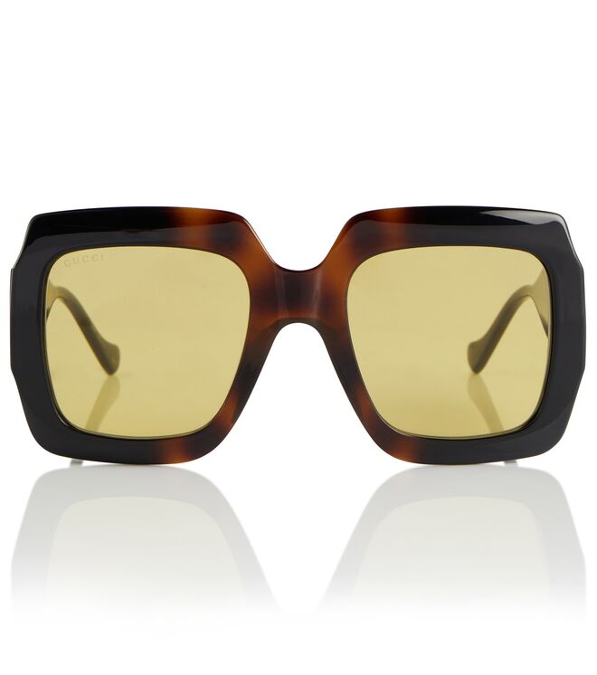 Óculos em acetato, €338, Gucci em Mytheresa.com