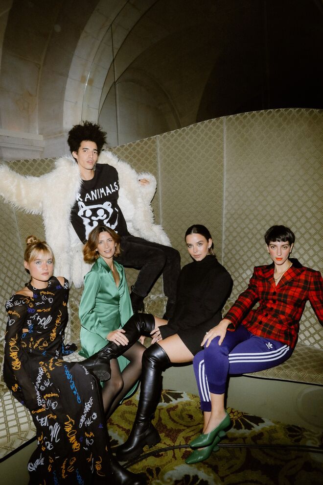 Kelly Bailey, Catarina Maia, Joana Barrios, Matilde Breyner e Luís Borges vestem a nova coleção da H&M, vegan e aprovada pela PETA