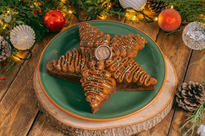 Estrela de Brownie de Doce de Leite