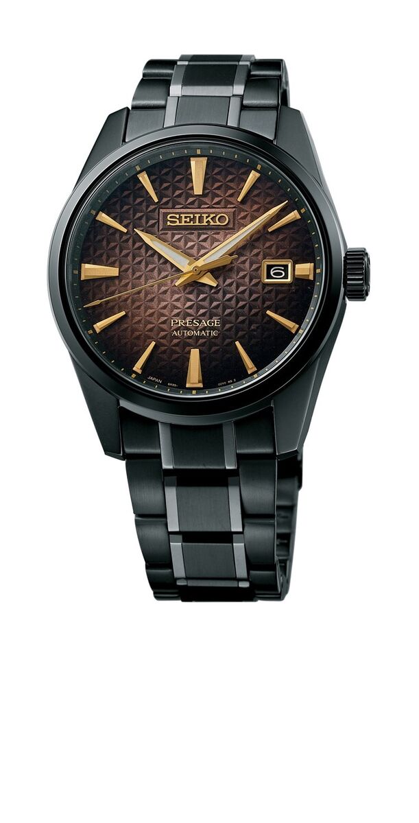 Um relógio automático Presage da série Sharp Edged, inspirado pelo amanhecer de Tóquio, €1250
