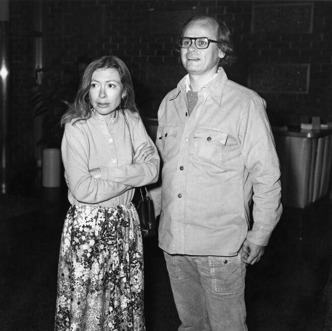 Joan Didion e o marido John Gregory Dunne, 1972