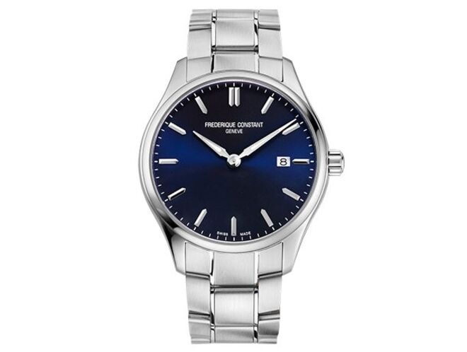 Namorado - Relógio Classics Quartz em aço, €690, Frederique Constant na Machado Joalheiro