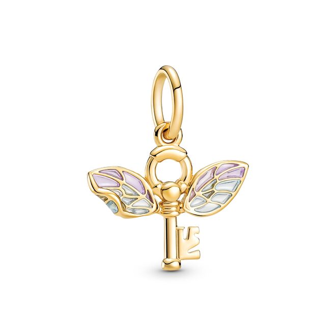 Filhos - Pendente Harry Potter Winged Key, em liga com revestimento de Ouro 14k, esmalte e zircónias, €79 euros, Pandora