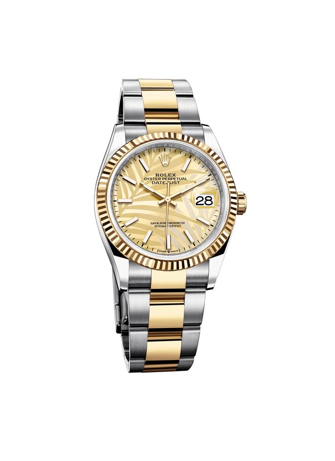 Namorada - Relógio Datejust 36 com mostrador palmeira, €6.750, Rolex.