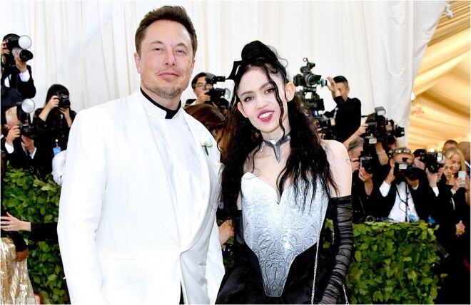 Separações - Elon Musk e Grimes (Fotografia: MET Gala 2018)