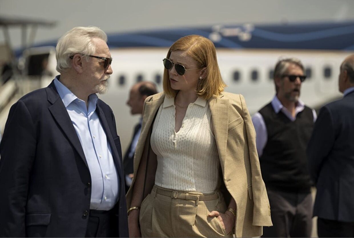Brian Cox e Sarah Snook em 'Succession' (2021)