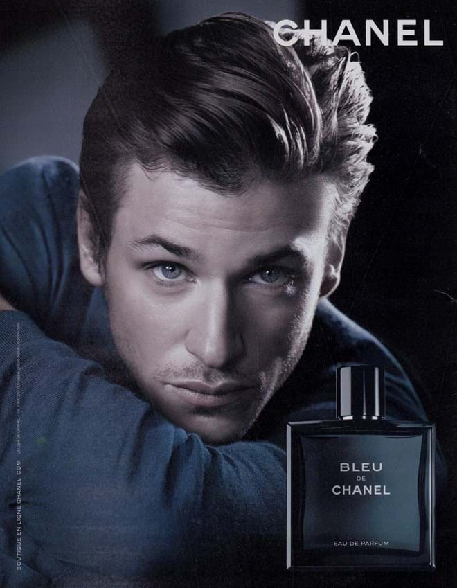 Rosto de Bleu, perfume da Chanel.