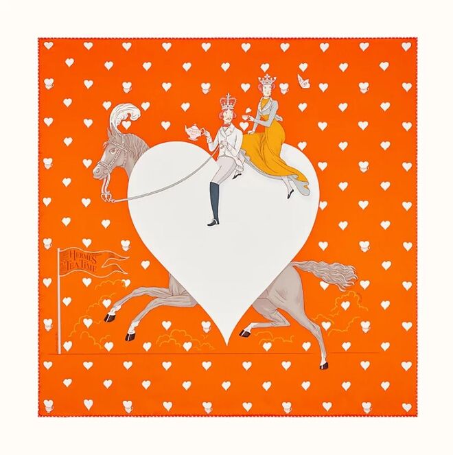 Lenço Tea Time 70 em seda, €285, Hèrmes