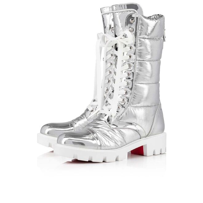 Botas Pavleta em nylon e pele, €1195, Christian Louboutin