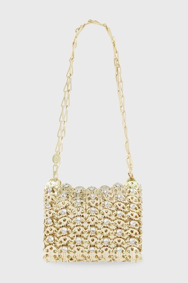 Carteira Nano em metal, €790, Paco Rabanne